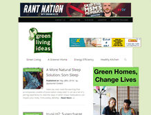 Tablet Screenshot of greenlivingideas.com